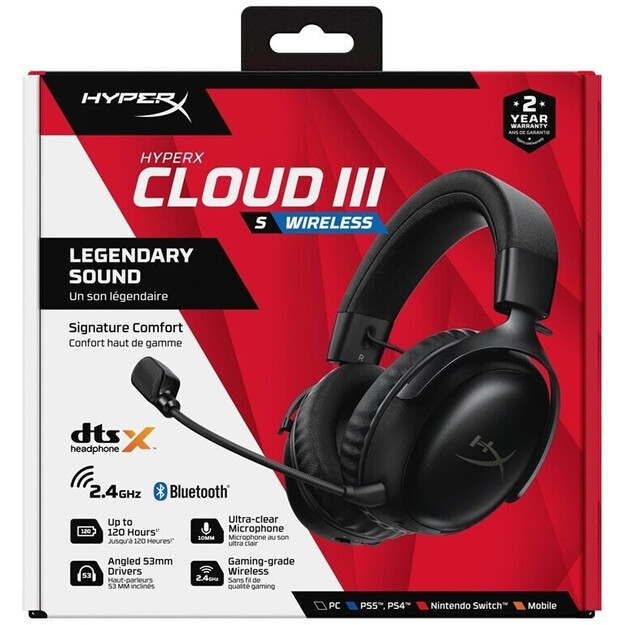 HyperX Cloud III S Wireless Black