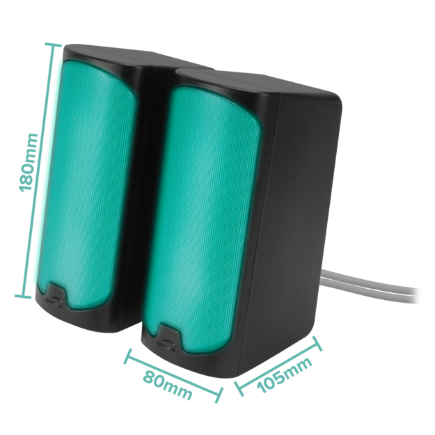 Speedlink - TONOS RGB Gaming Stereo Speaker, black