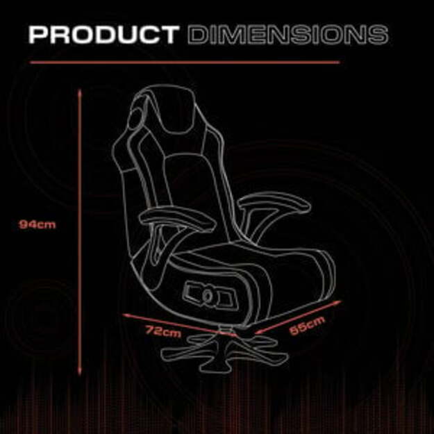 X-Rocker - Covert ops 2.1 Bluetooth audio Pedestal