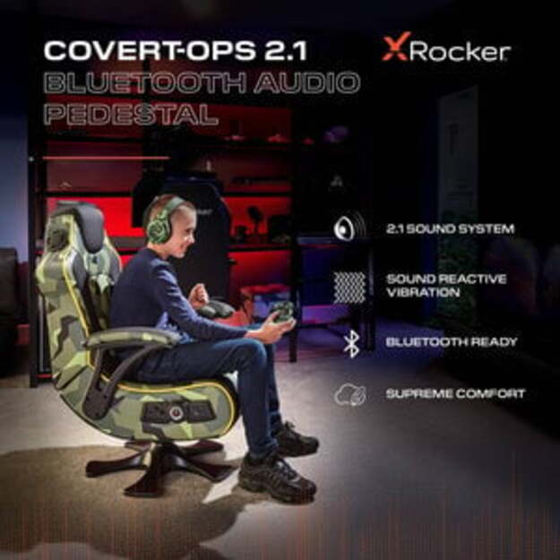 X-Rocker - Covert ops 2.1 Bluetooth audio Pedestal