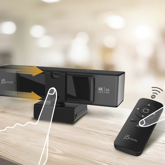 J5create - USB 4K Ultra HD Webcam 5x Digital Zoom RC