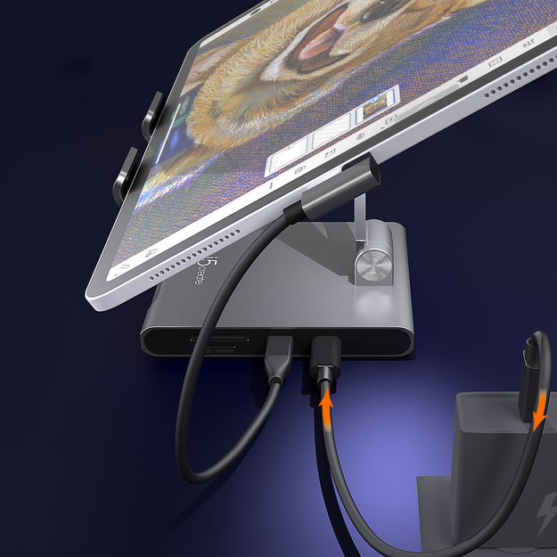 J5create - Multi-Angle Stand With Docking Station For Ipad Pro