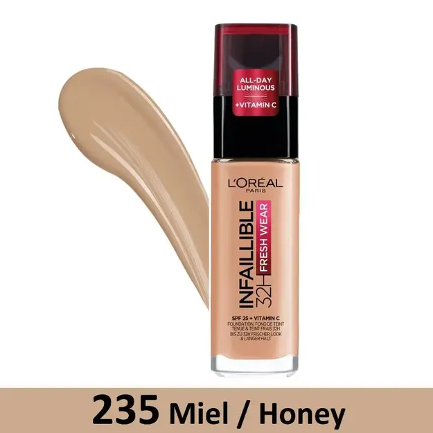 L'Oréal Paris - Infaillible 32H Fresh Wear 235 Cool Undertone foundation - 30 ml
