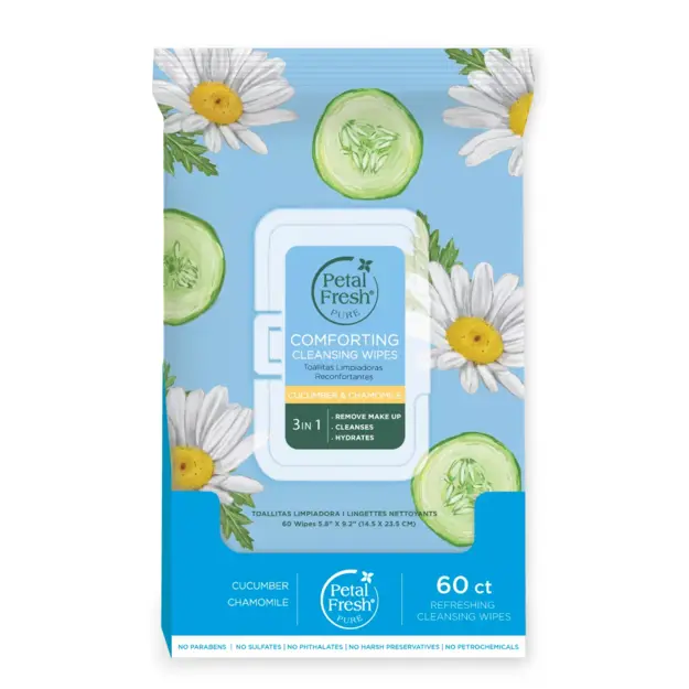 Petal Fresh - Pure Comforting Cucumber & Chamomile Cleansing Wipes