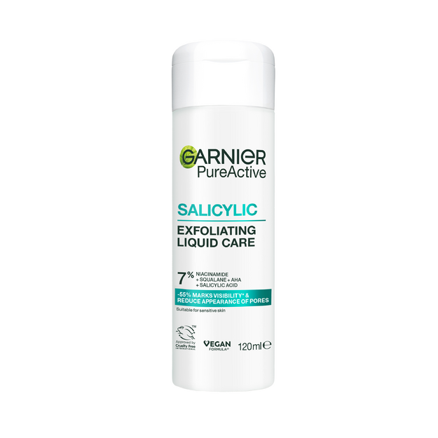 Garnier - PureActive Salicylic Exfoliating Liquid Care for impure skin - 120 ml