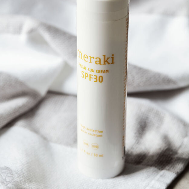Meraki - Facial sun cream, Mildly scented - h: 14.8 cm, dia: 3 cm