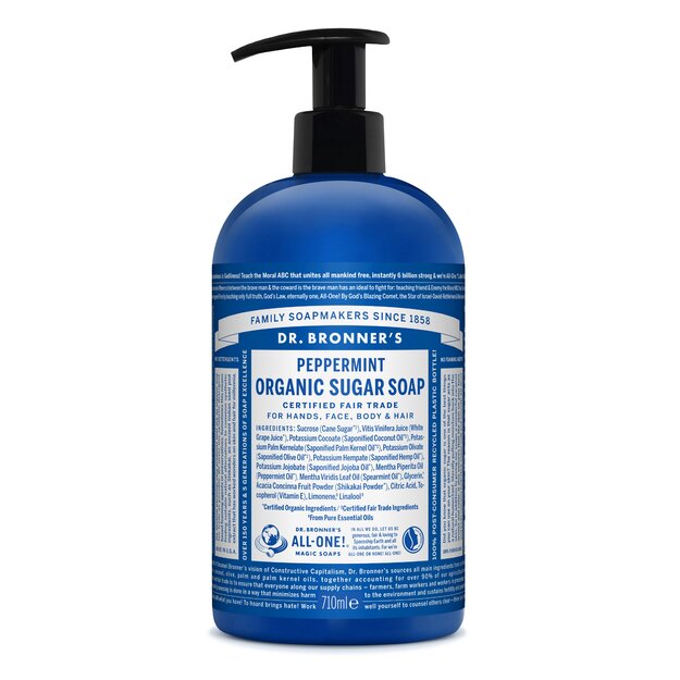 Dr. Bronner's - Organic Sugar Soap Peppermint 710 ml