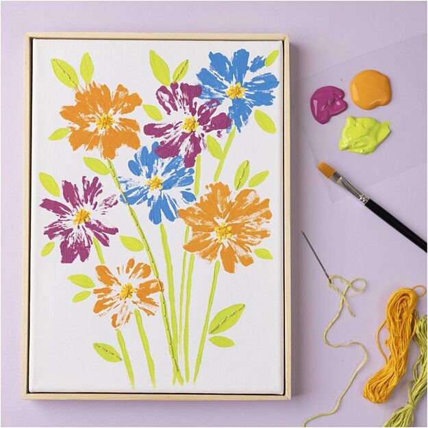 (Bundle) Stretched Canvas with Frame - A4 - size 21x29,7 cm - 280 g - white (257410)