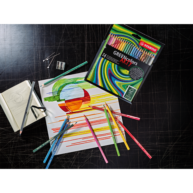Stabilo - Arty Greencolor, 24 pcs (208706)