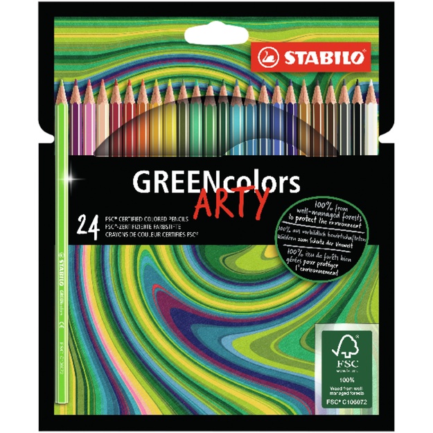Stabilo - Arty Greencolor, 24 pcs (208706)