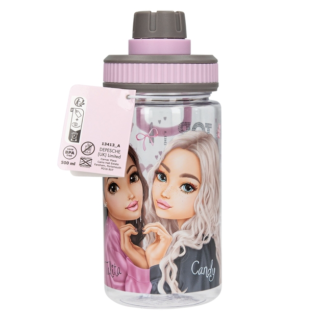 TOPModel - Drinking Bottle MY BFF - Cool Pink and Grey - 500 ml (413413)