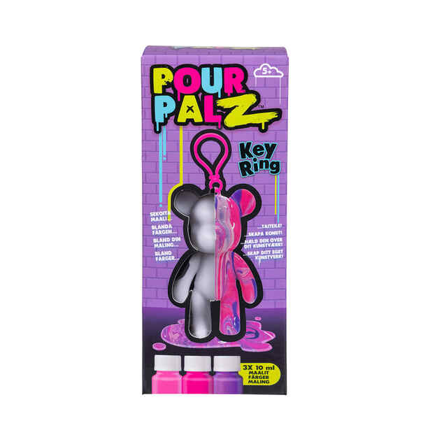 Pour Palz - DIY Paint Bear Keyring (33130154)