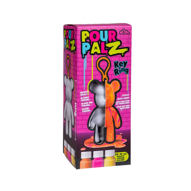 Pour Palz - DIY Paint Bear Keyring (33130154)