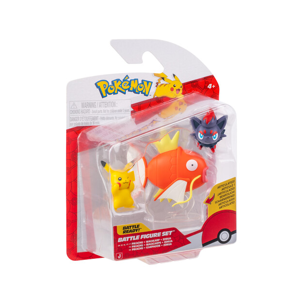 Pokémon - Battle Figure 3 pack - Pikachu, Magikarp & Zorua (PKW4090)