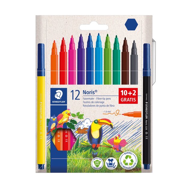 Staedtler - Noris Pens - 10+2 (326 C12P)