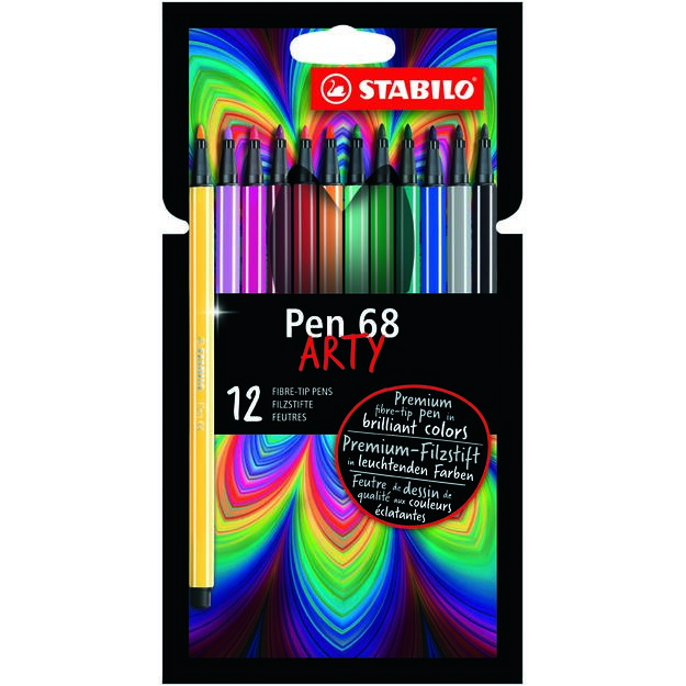 Stabilo - Pen 68 Arty, 12 pcs (204045)