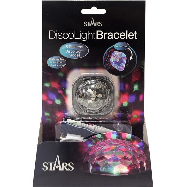 Stars - Multicolored Disco Light Bracelet - (89022)