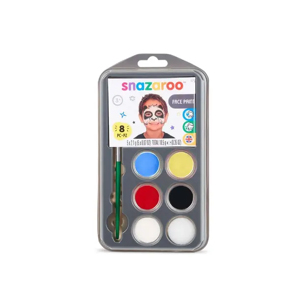 SNAZAROO - Face Paint Set 7 pieces + Idea booklet (791059)