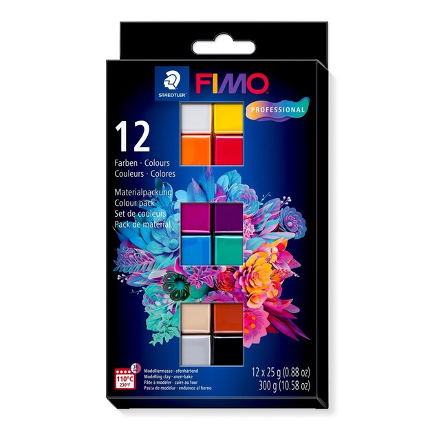 Staedtler - FIMO Professional Modelling Set, 12 x ½ Block (8043 C12-1)