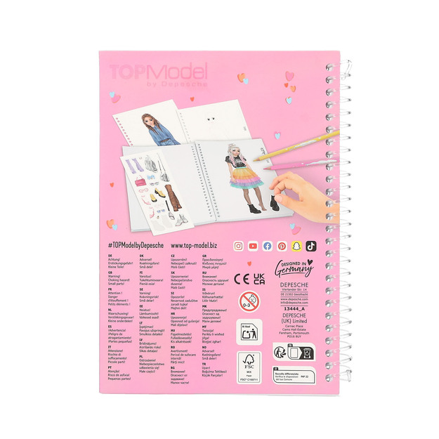 Topmodel - Pocket Colouring Book (413444)