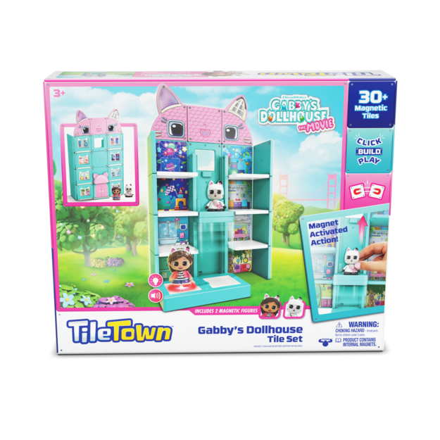 Tile Town - Gabbys Doll House Magnetic Tile playset (90343)