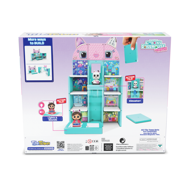 Tile Town - Gabbys Doll House Magnetic Tile playset (90343)
