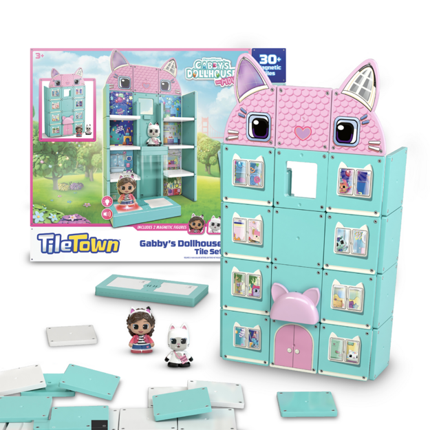 Tile Town - Gabbys Doll House Magnetic Tile playset (90343)