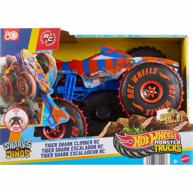 Hot Wheels - Monster Truck Tiger Shark Climber Remoted controlled