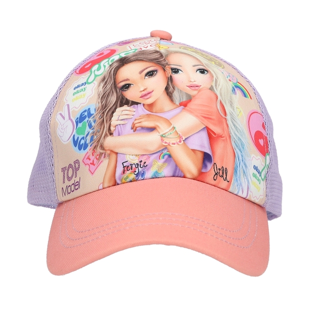 TOPModel - Printed Cap GIRL POWER - Coral (413511)