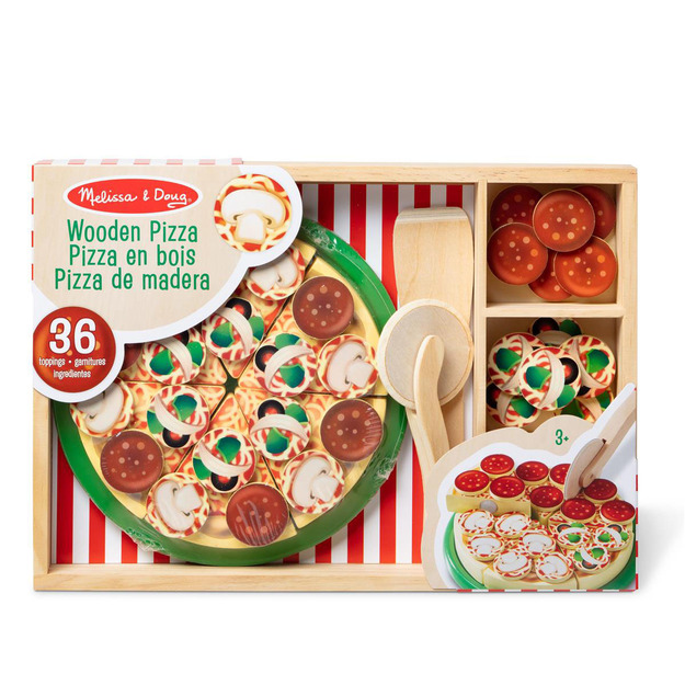 Melissa & Doug - Food Play Wooden Pizza (806110)
