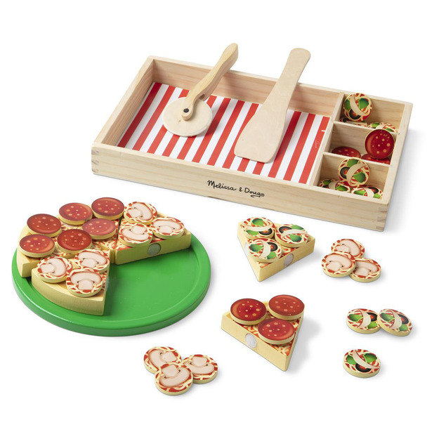 Melissa & Doug - Food Play Wooden Pizza (806110)