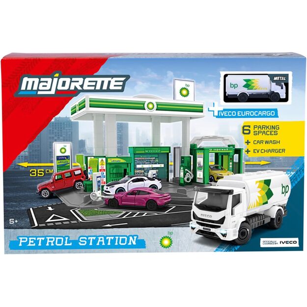 Majorette - Petrol Station BP + 1 Vehicle (8502006001)