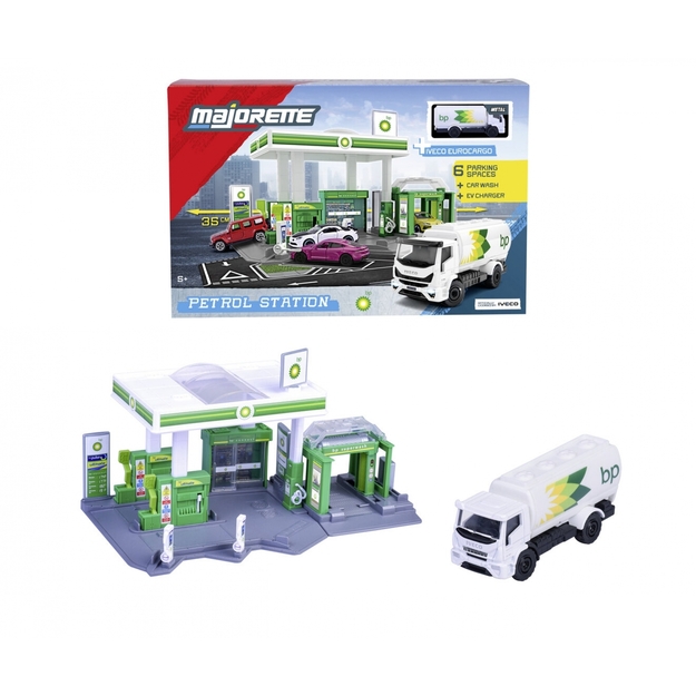 Majorette - Petrol Station BP + 1 Vehicle (8502006001)
