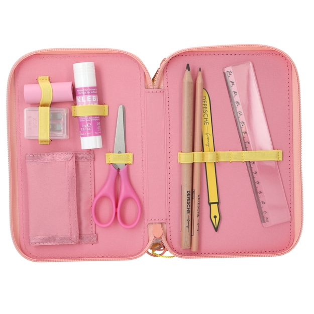 TOPModel - Triple Pencil Case JUICY - apricot, pink, yellow (413324)