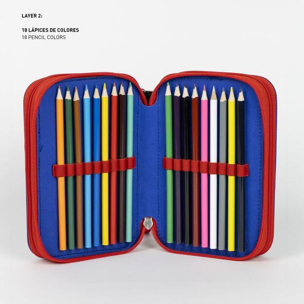 Cerda - Pencil Case with Accessories, Spiderman (I-2700001257)