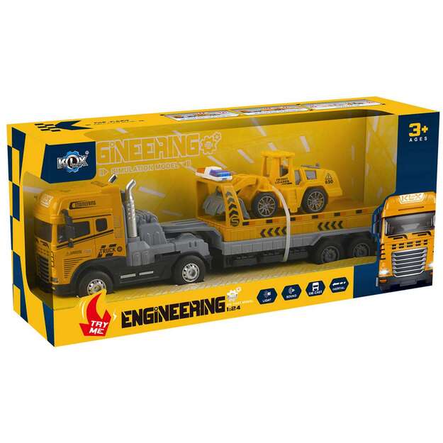 KLX - Die-cast truck w/hanger, bulldozer light & sound (534678)