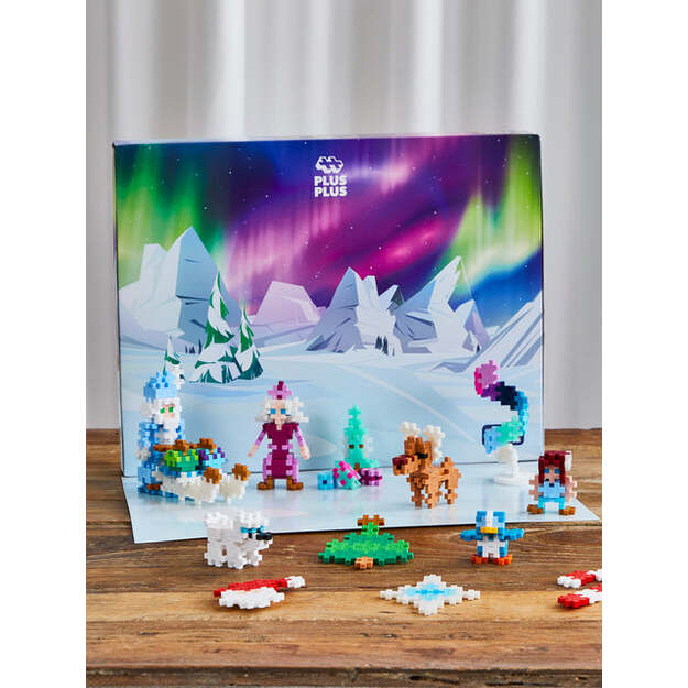 Plus-Plus - Advent Calendar: Santa’s Northern Lights Adventure (4337)