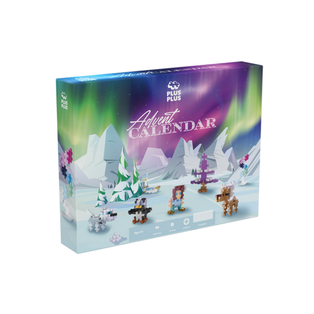 Plus-Plus - Advent Calendar: Santa’s Northern Lights Adventure (4337)