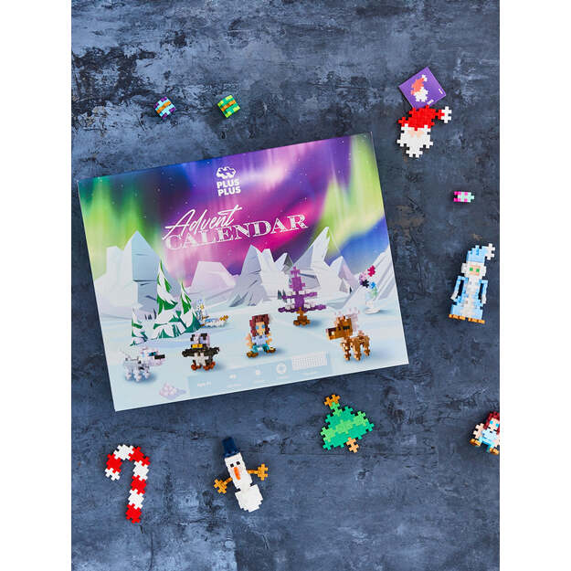 Plus-Plus - Advent Calendar: Santa’s Northern Lights Adventure (4337)