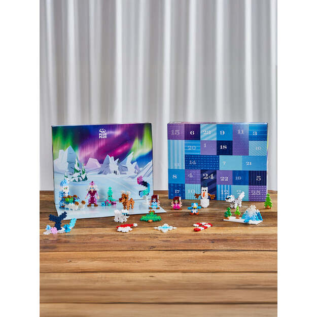 Plus-Plus - Advent Calendar: Santa’s Northern Lights Adventure (4337)
