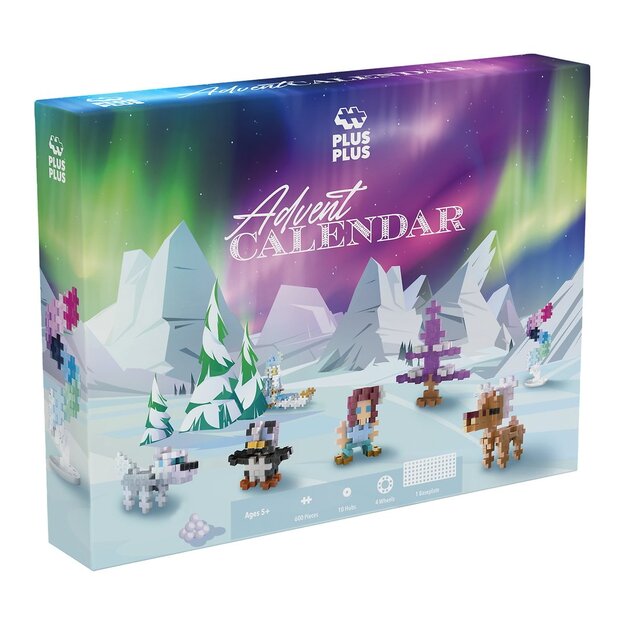 Plus-Plus - Advent Calendar: Santa’s Northern Lights Adventure (4337)