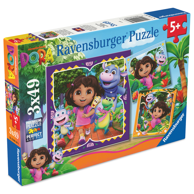 Ravensburger - Dora the Explorer 3x49p (12004197)