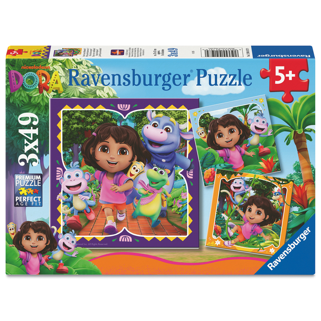 Ravensburger - Dora the Explorer 3x49p (12004197)