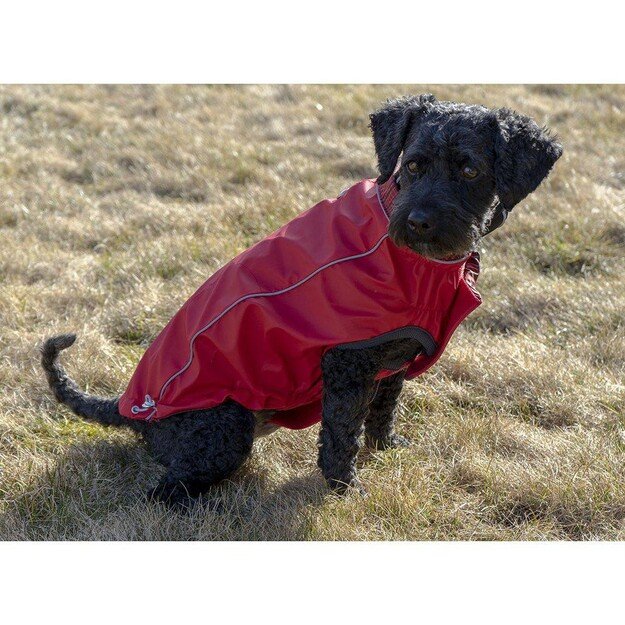 Go Fresh Pet - Reversible Rain jacket  Scarlet Red L 46cm