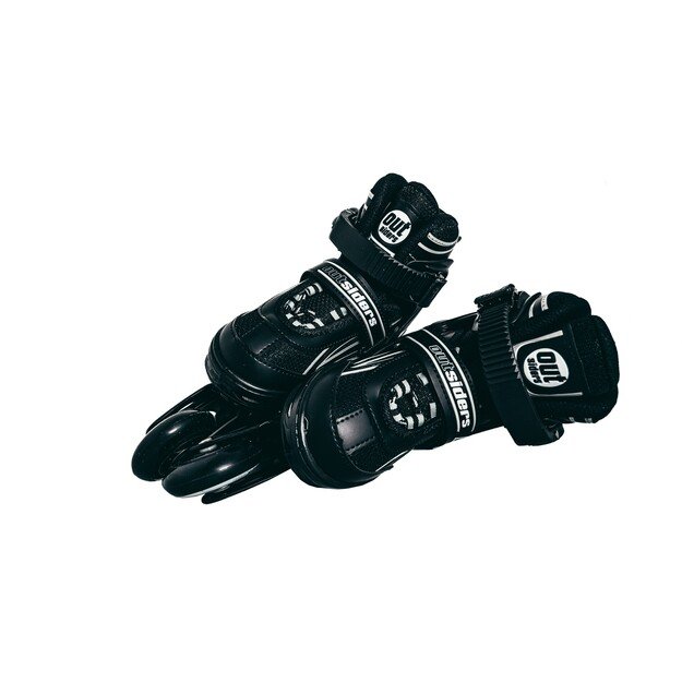 Outsiders - Adjustable Kids Inline Rollerblades - Black/Grey (size: 31-34)