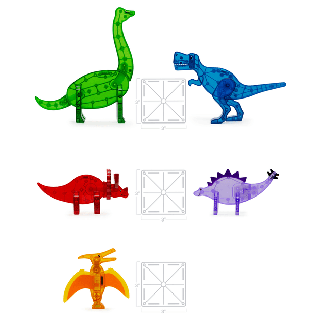 MAGNA-TILES - DDinos 5 Piece Set (90229) 8