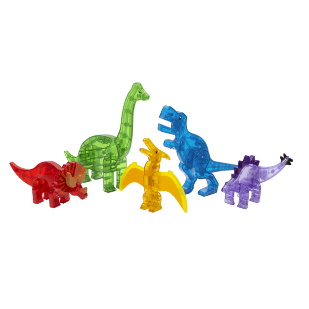 MAGNA-TILES - DDinos 5 Piece Set (90229) 2