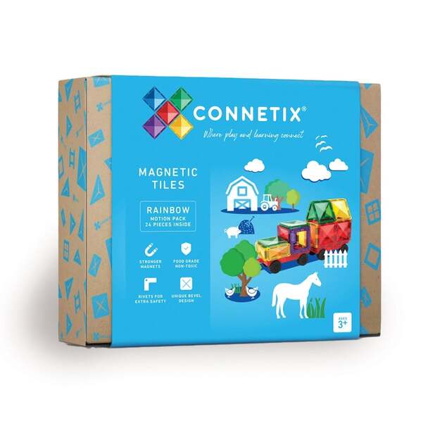 Connetix - Rainbow Motion Pack - 24 Pieces - (CT-R-00024-MO) 1