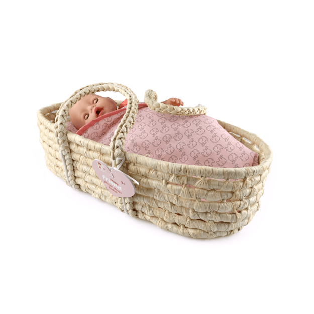 Happy Friend - Wicker Moses Basket (504318) 2