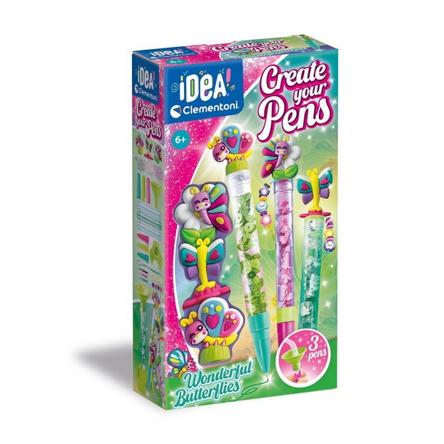 Clementoni - Create your Pens - Wonderful butterflies (I-18169)